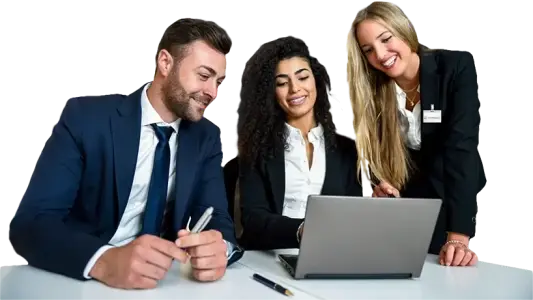 Team bei der Besprechung