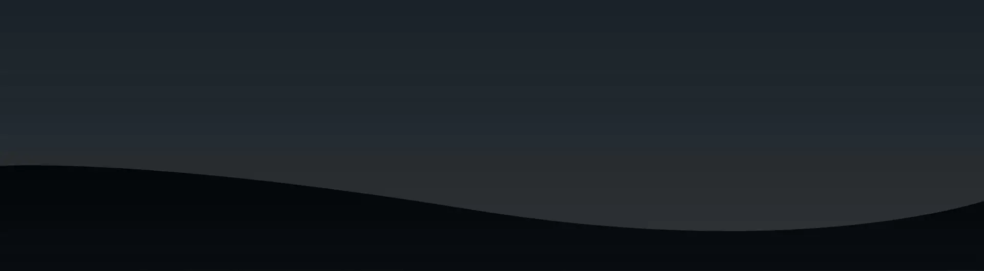 Dekoratives dunkles Hintergrundelement in Wellenform zur optischen Trennung von Inhaltsbereichen.