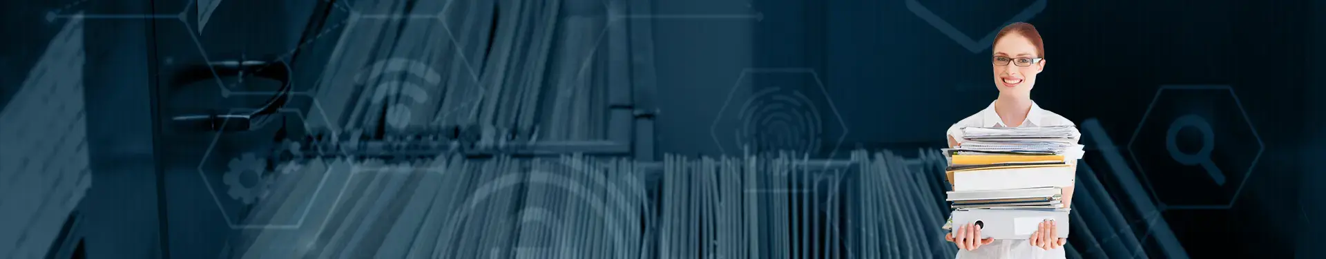 Digitalisierung Headerbild Akten Dokumente Scannen