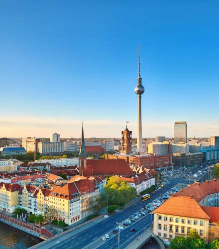 Berliner Skyline mit Fernsehturm